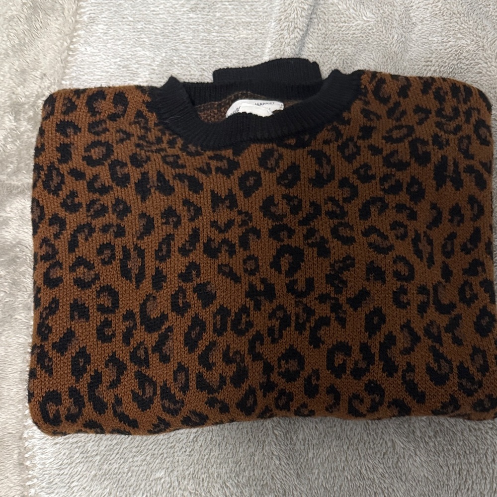 Melrose and Market Animal Print Knit Top